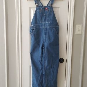 DICKIES kids medium wash overalls - L